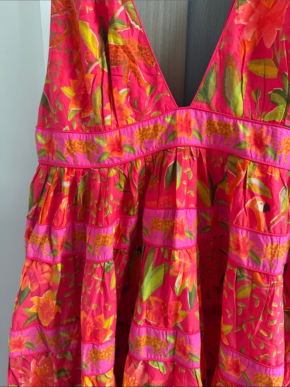 Farm Rio Solar Forest Maxi Dress Size XL - Picture 9 of 12